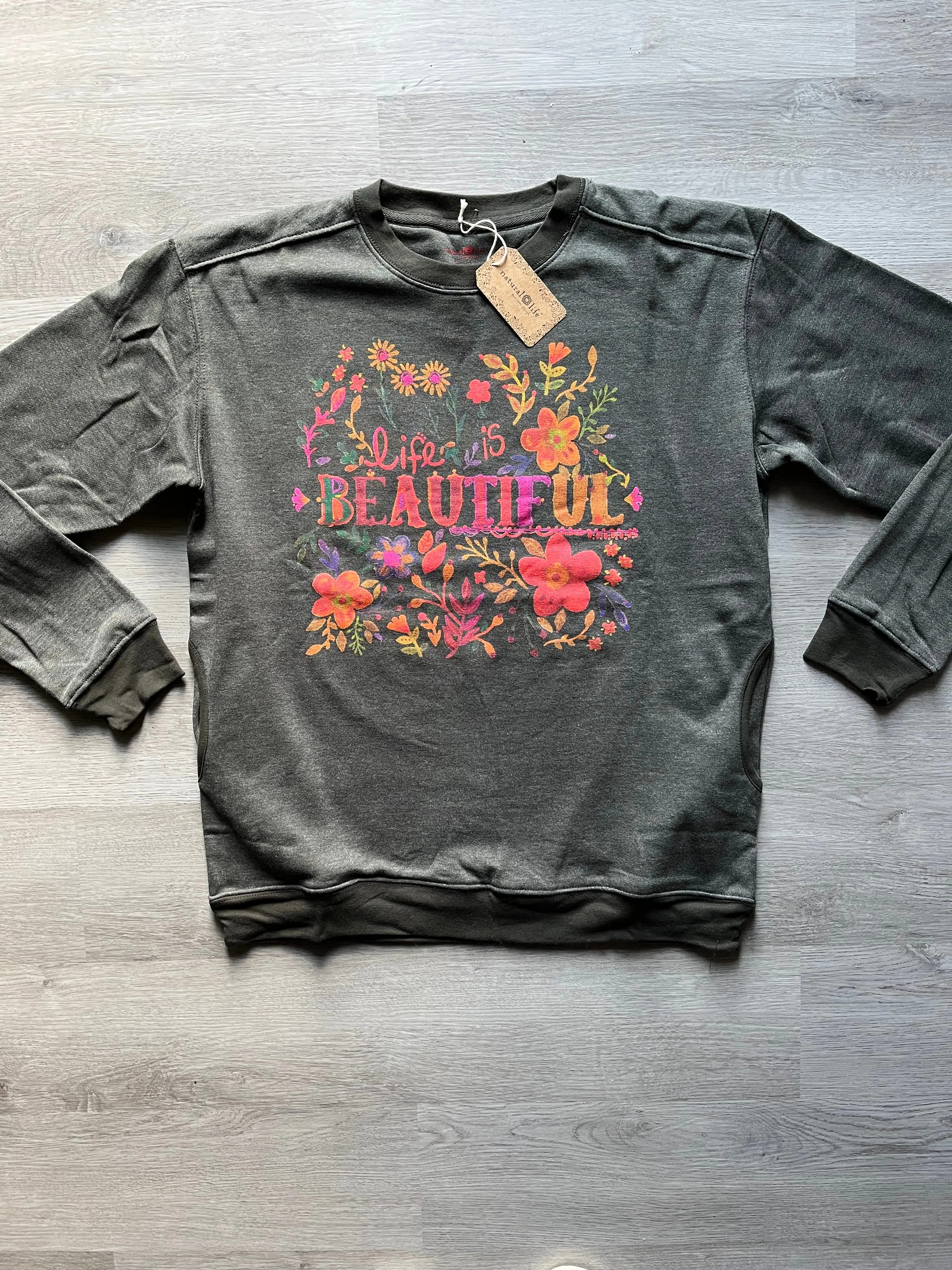 Natural Life | Comfy Pocket Sweatshirt | Life Is Beautiful