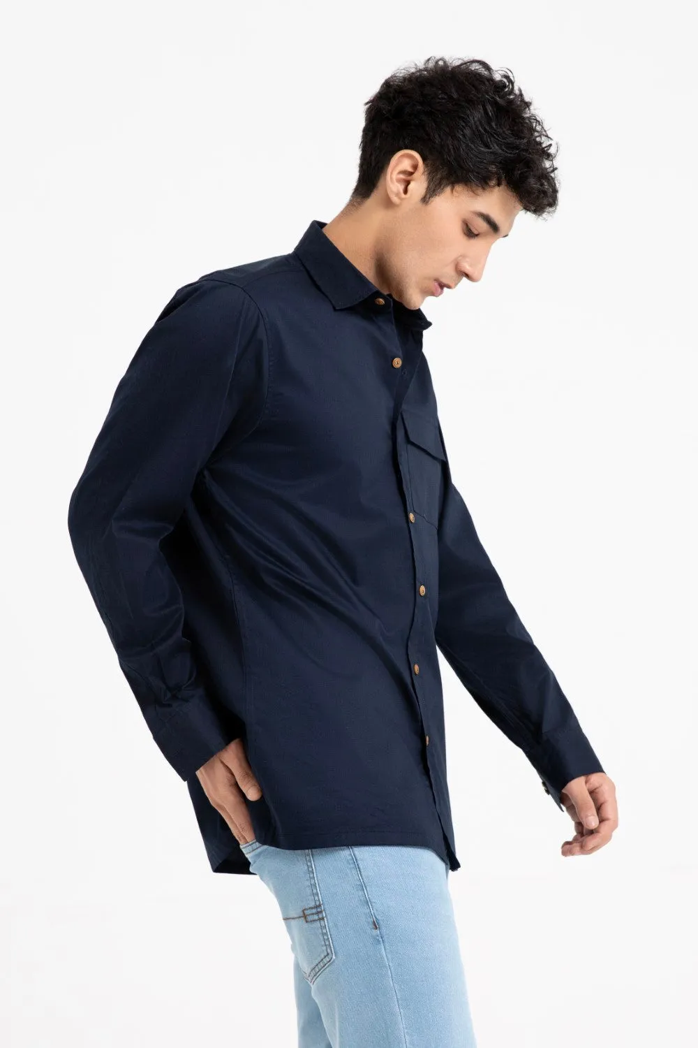 Navy Casual Shirt