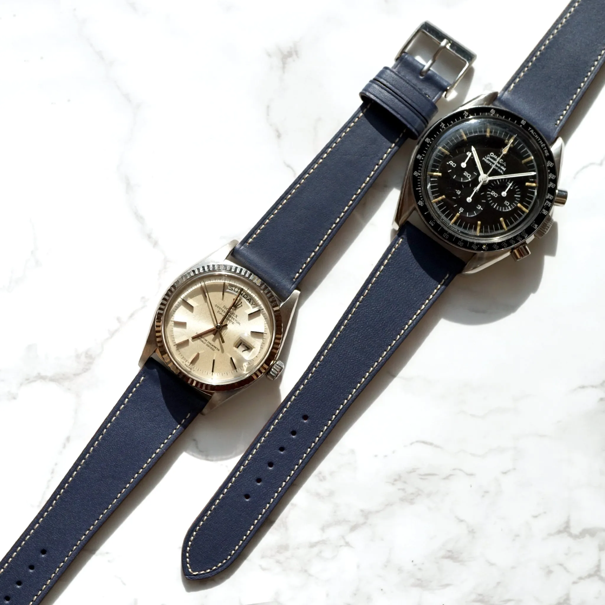 NAVY NOVONAPPA SMOOTH CALF STANDARD STRAP