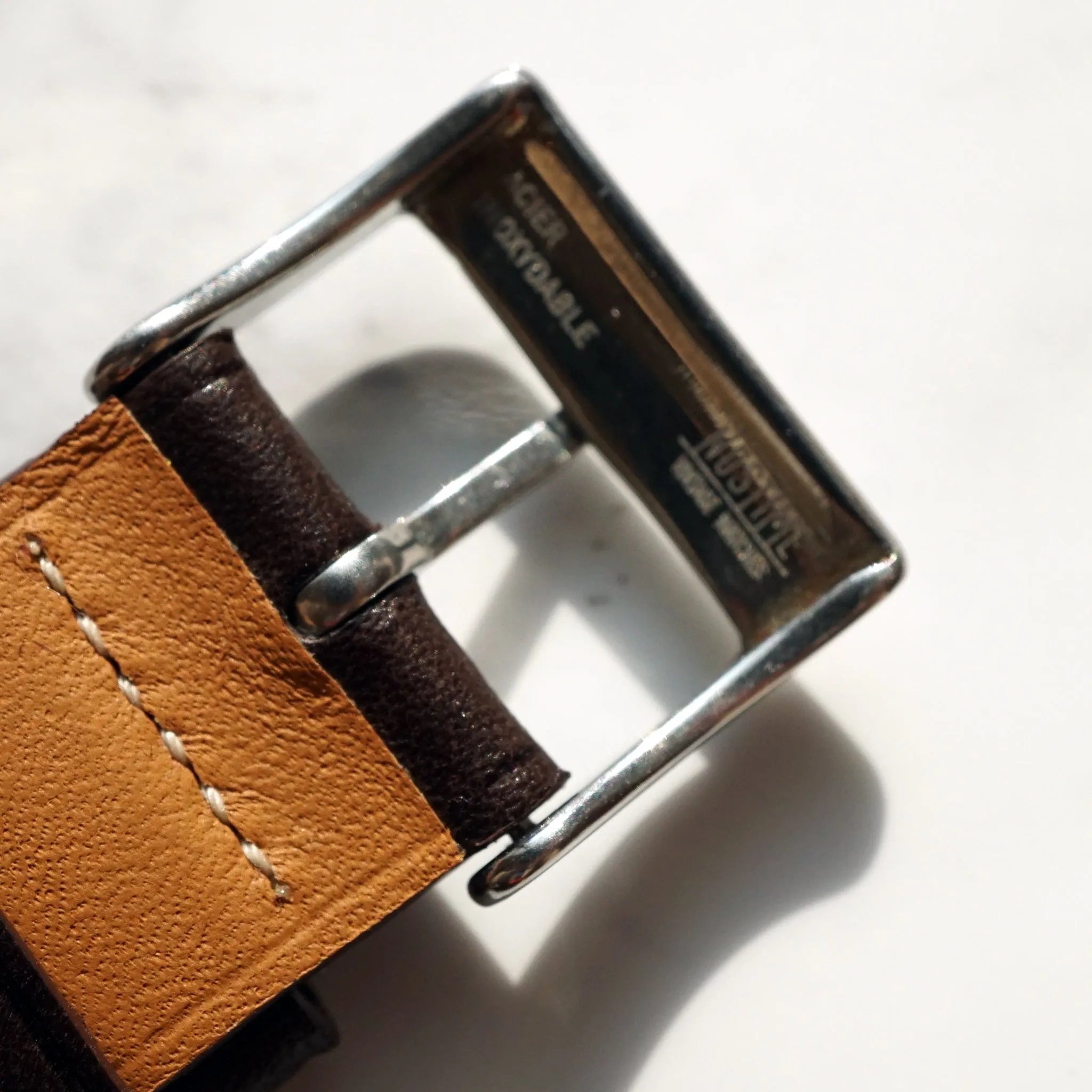 NAVY NOVONAPPA SMOOTH CALF STANDARD STRAP