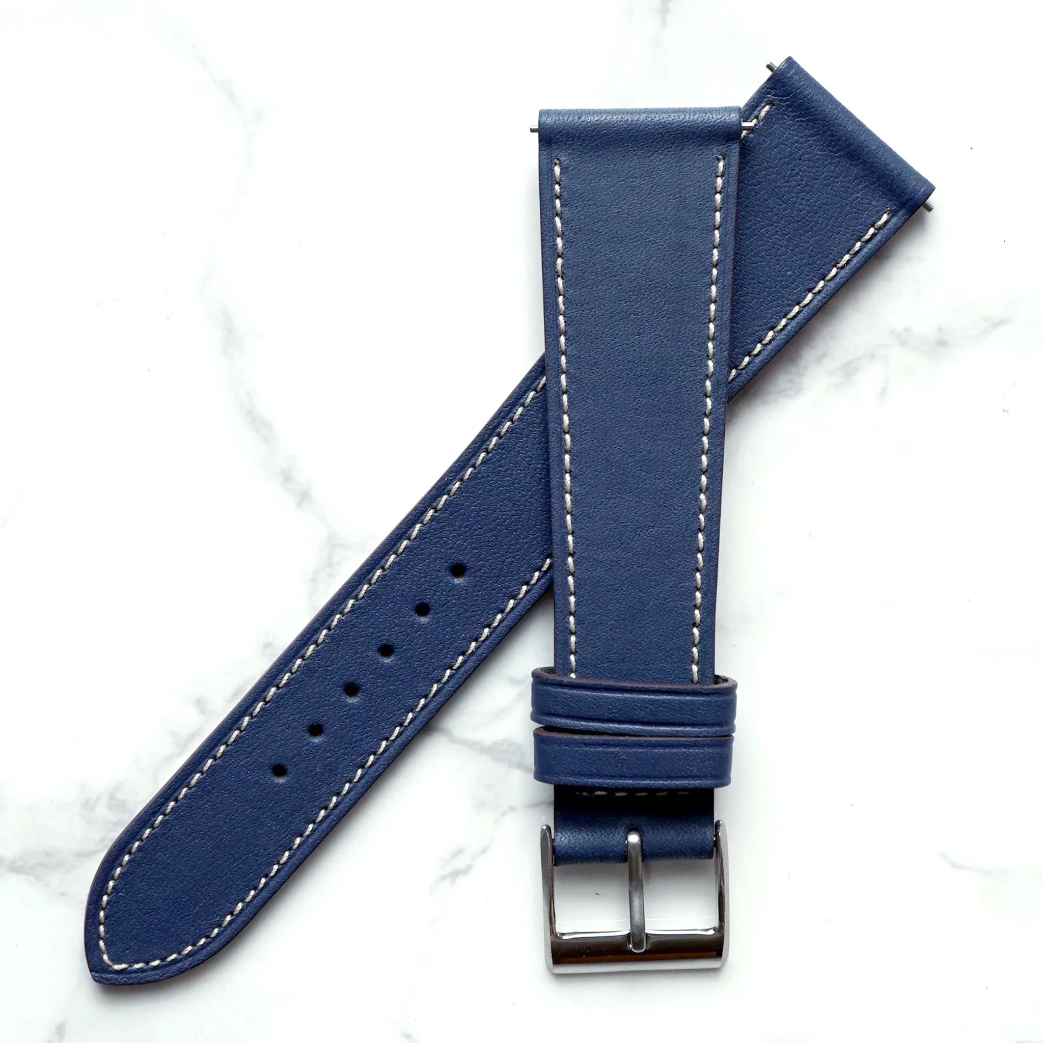 NAVY NOVONAPPA SMOOTH CALF STANDARD STRAP