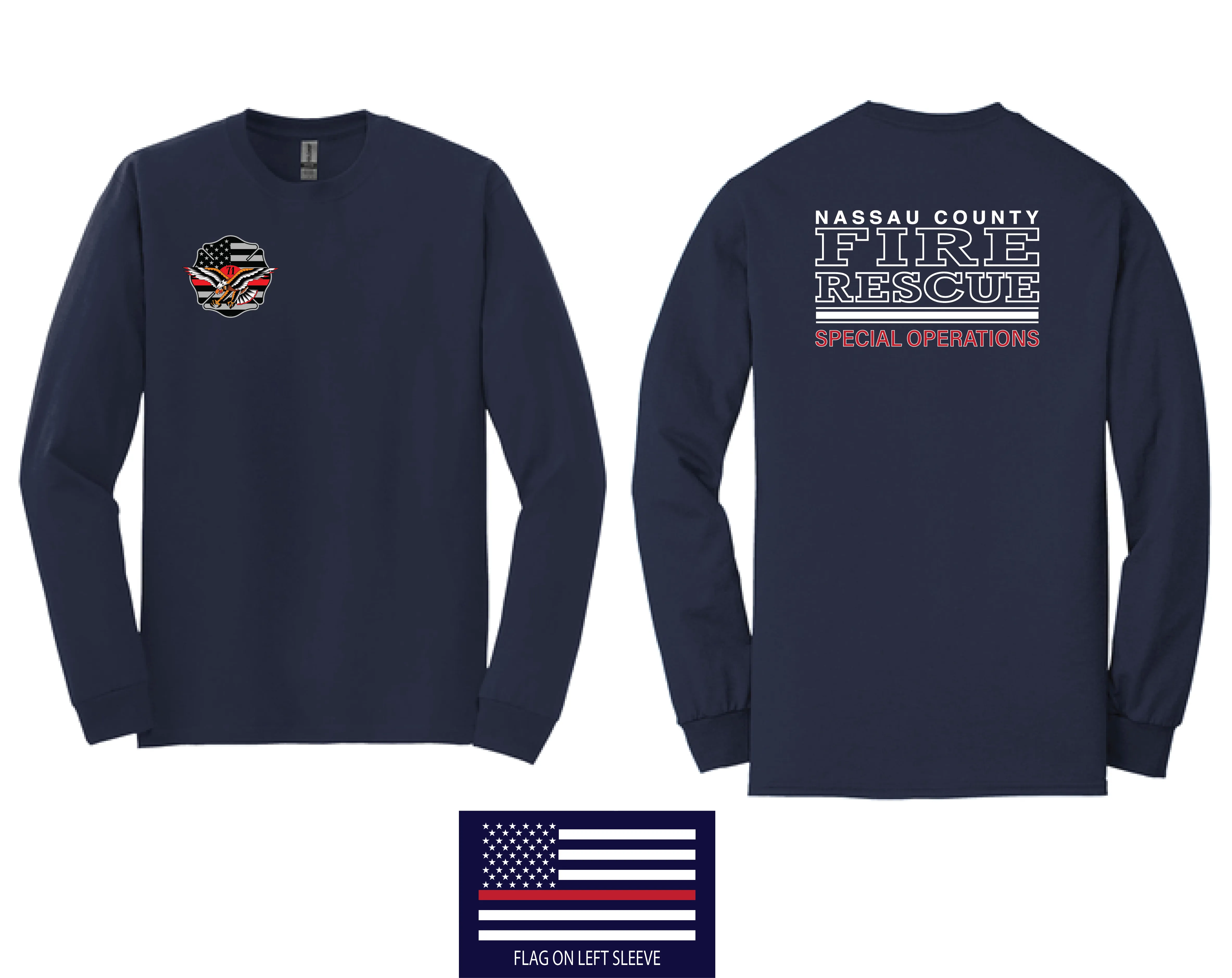 NCFR Station 71 Pocketed Long Sleeve Shirt