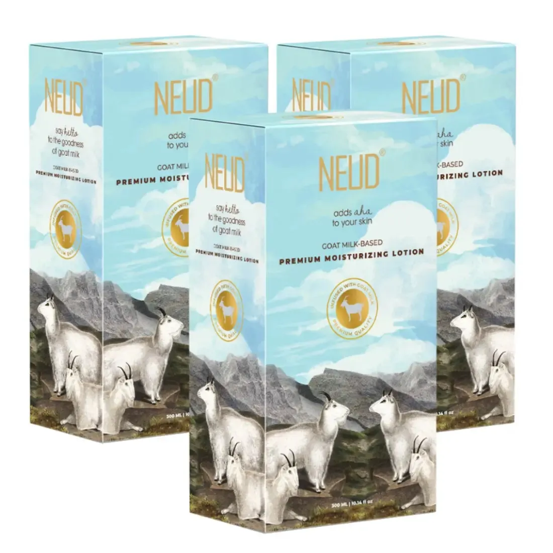 NEUD Goat Milk Moisturizing Lotion 300 ml for Men and Women