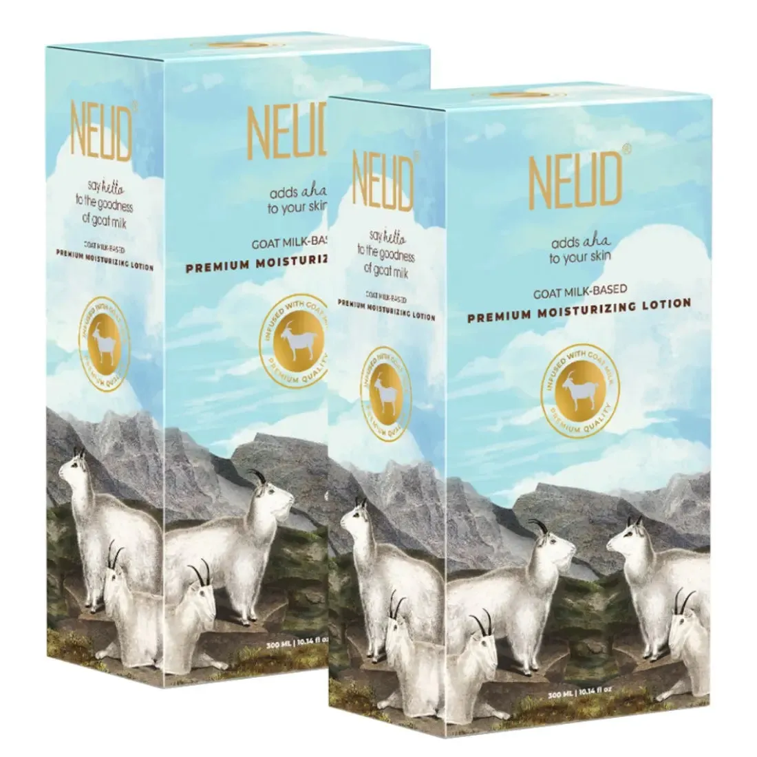 NEUD Goat Milk Moisturizing Lotion 300 ml for Men and Women