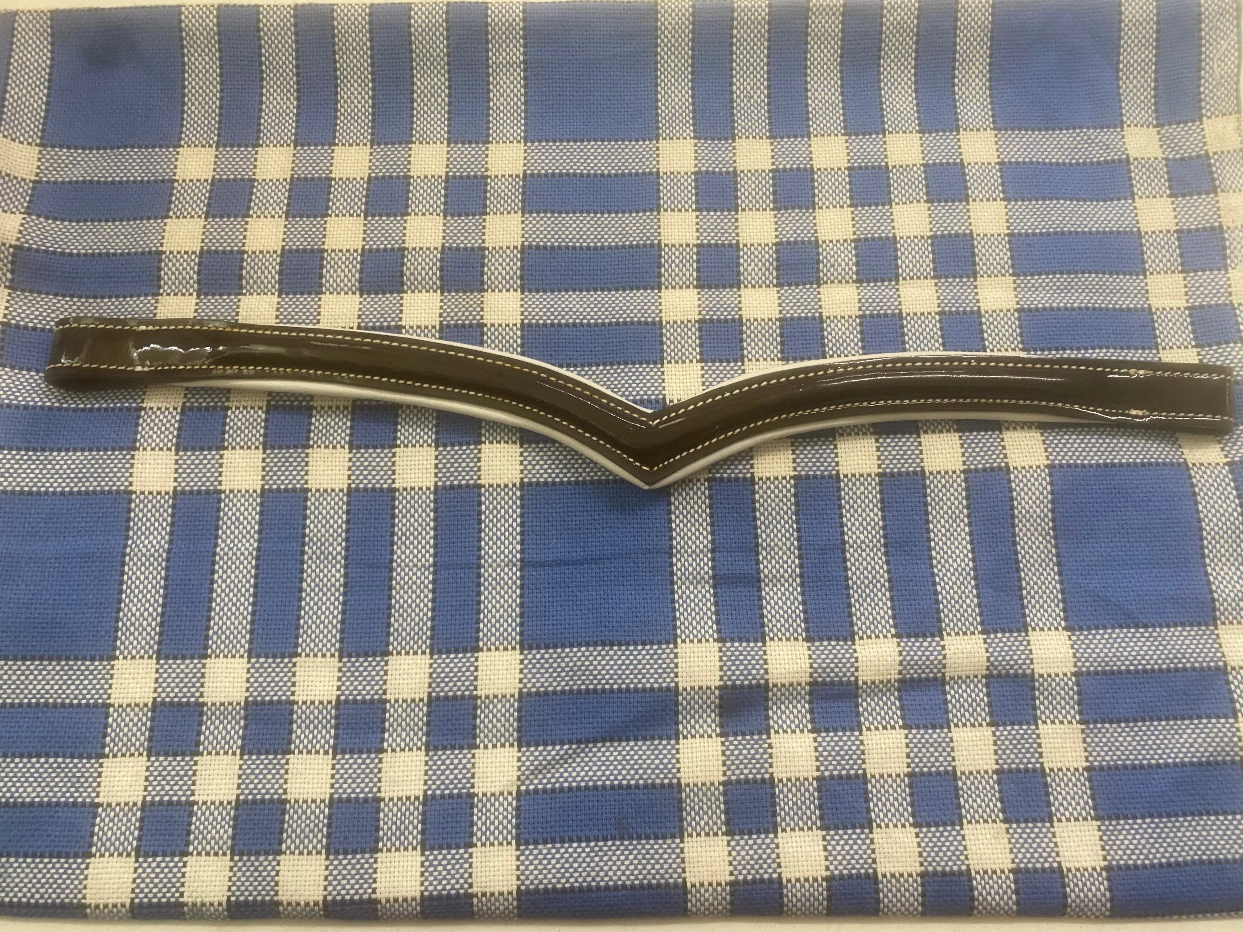 New brown patent v shape browband FREE POSTAGE🟢