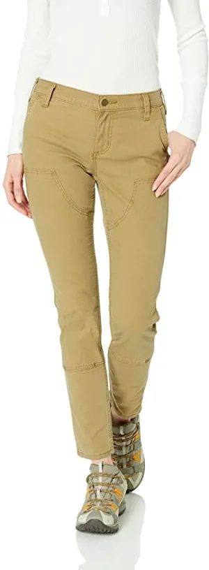 New Carhartt Womens Slim Fit Crawford Double Front Pant, colour is Yukon, Sz 8! Retails $80 