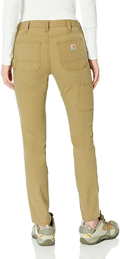 New Carhartt Womens Slim Fit Crawford Double Front Pant, colour is Yukon, Sz 8! Retails $80 