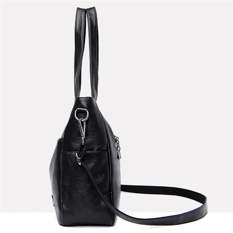 New Casual Soft Solid Color Handbags For Women