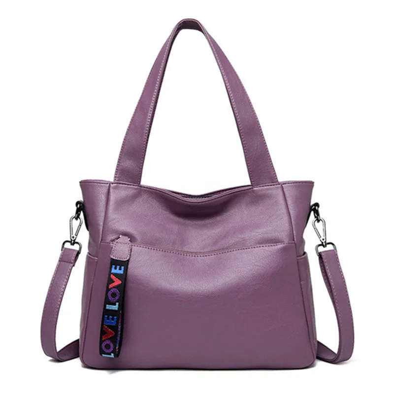 New Casual Soft Solid Color Handbags For Women