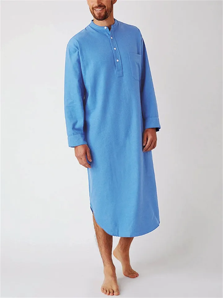 New Men's Comfy Sleep Robes Nightgown