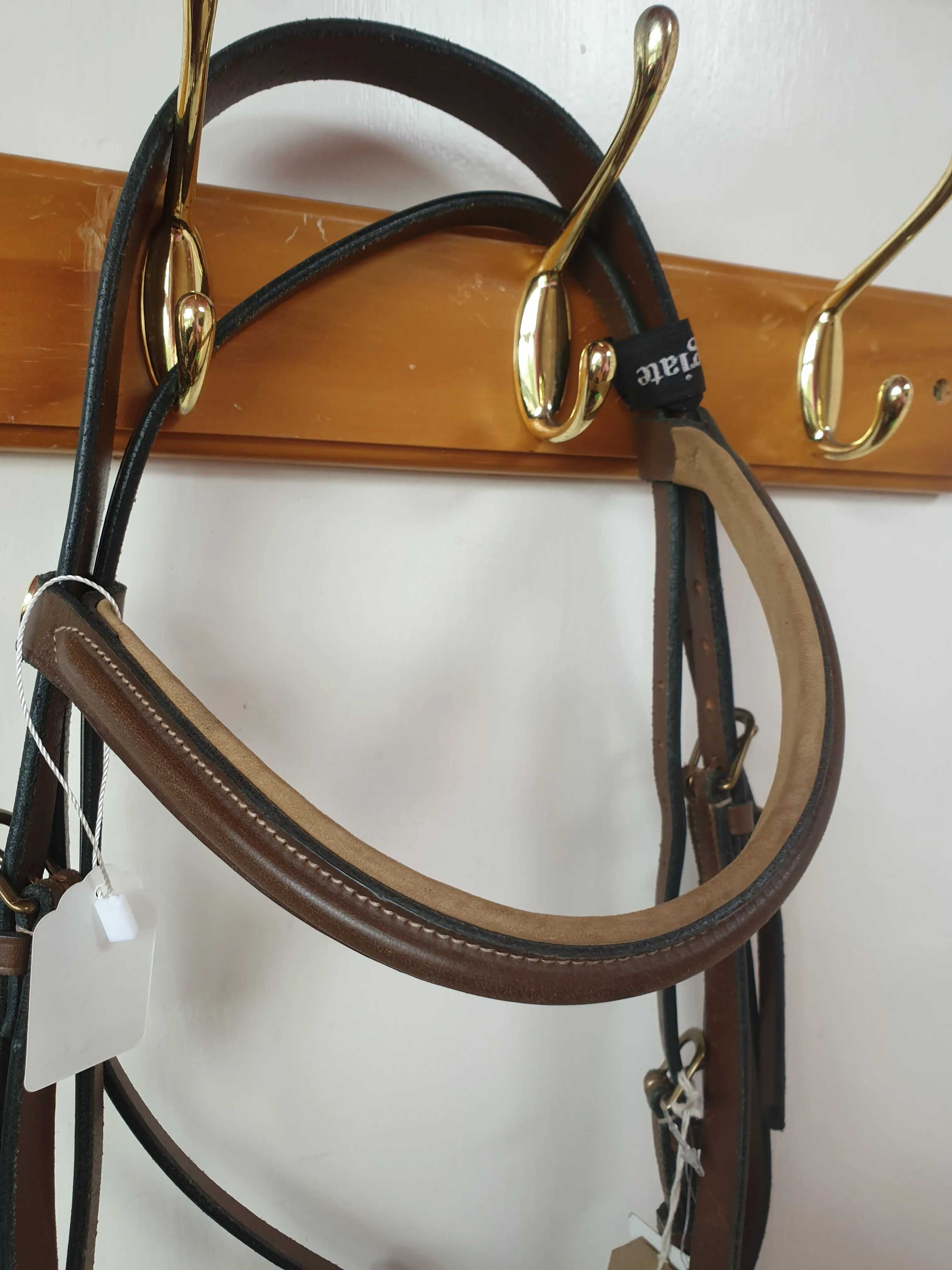 NEW WITH TAGS jeffries brown full bridle