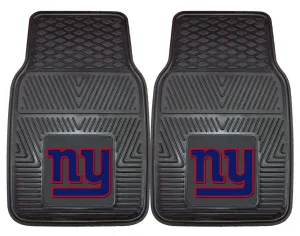 New York Giants Car Mats Heavy Duty 2 Piece Vinyl