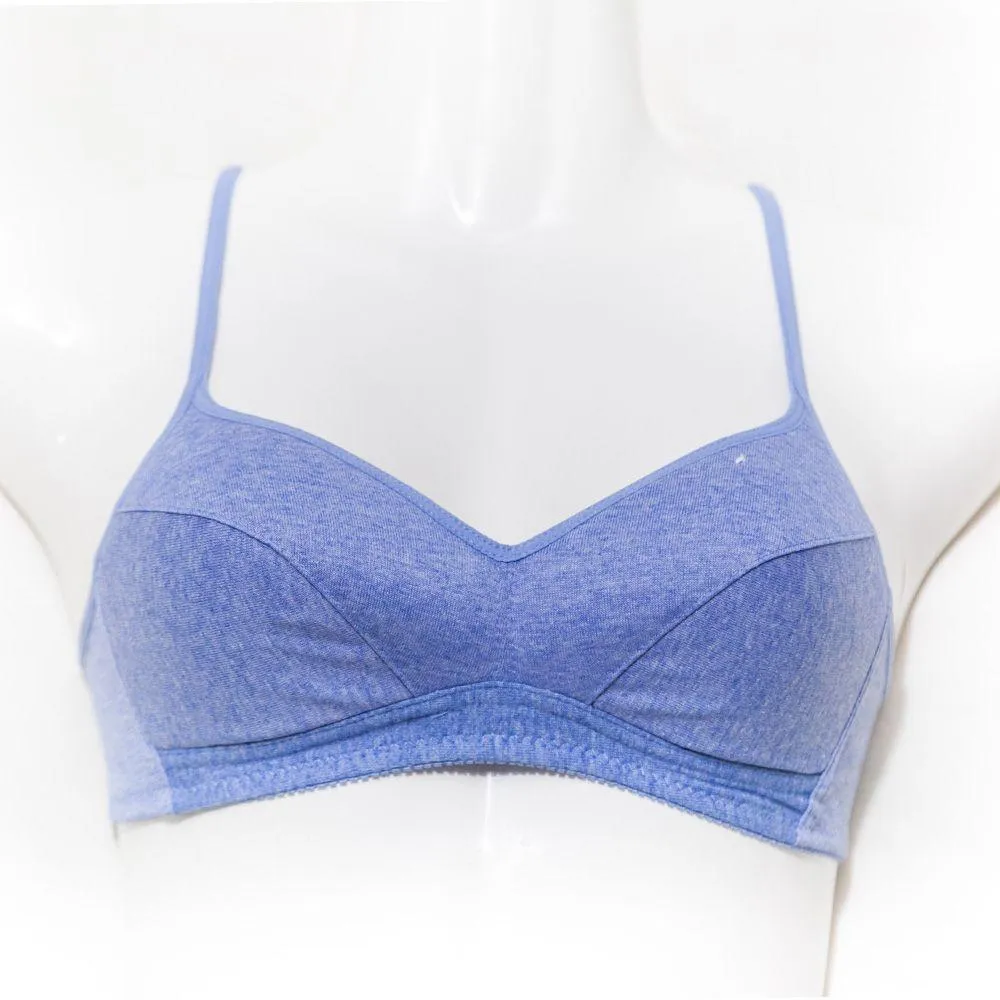 Newy Girls Bra - Soft Padded Blue Bra - 1802 - Thailand Bra