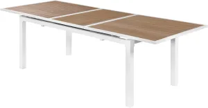 Nizuc Brown manufactured wood Outdoor Patio Extendable Aluminum Dining Table