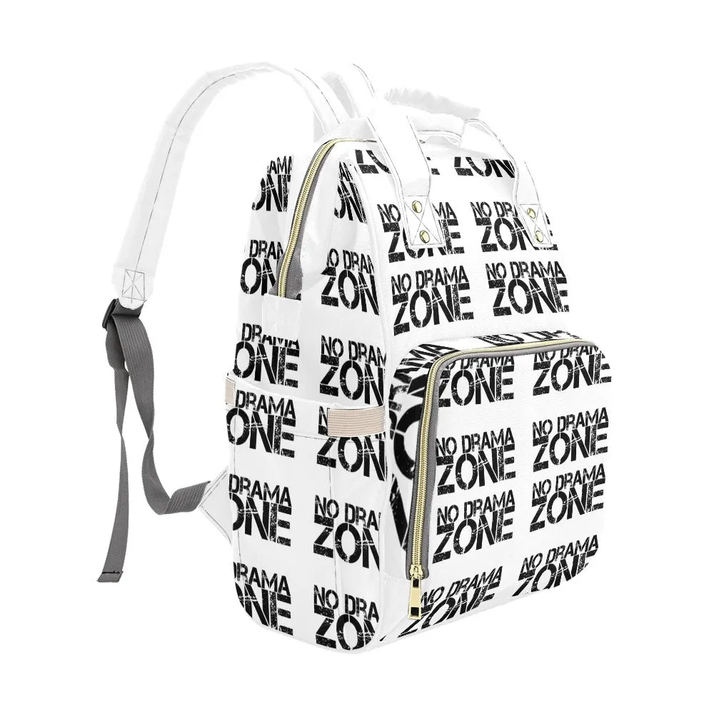 No Drama Zone Multi Function Backpack with White Handles