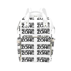 No Drama Zone Multi Function Backpack with White Handles