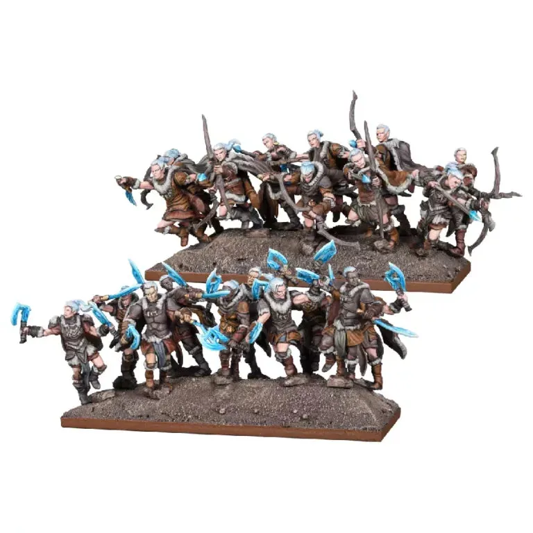 Northern Alliance Ice Kin Hunters / Half-Elf Berserkers – Kings of War