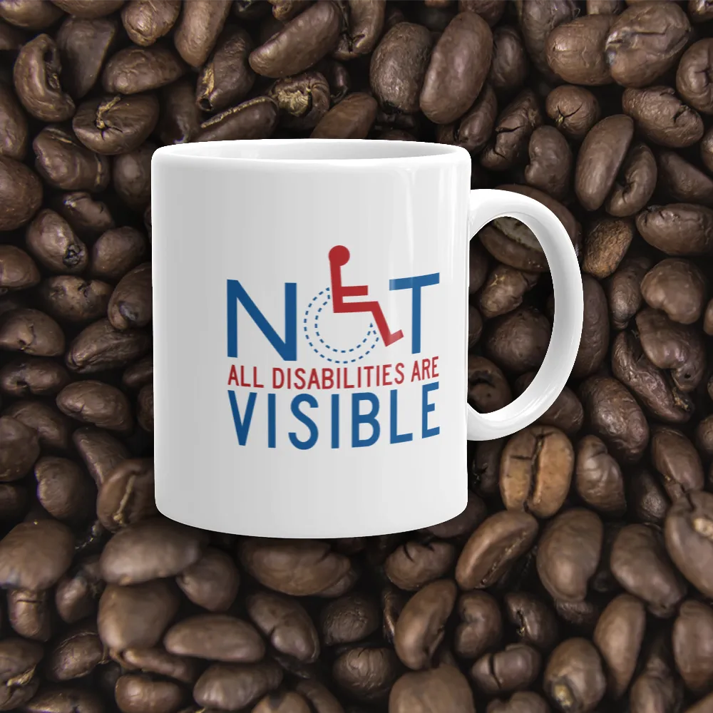Not All Disabilities are Visible (Men's Design Mug)