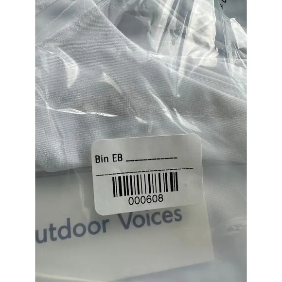 NWT Outdoor Voices Womens Brilliant White Court Mini Dress Madewell Size S NL615
