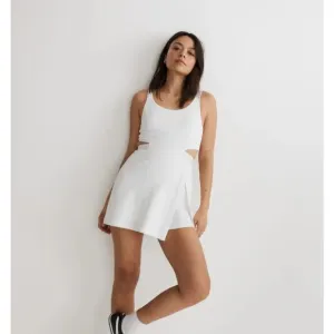 NWT Outdoor Voices Womens Brilliant White Court Mini Dress Madewell Size S NL615
