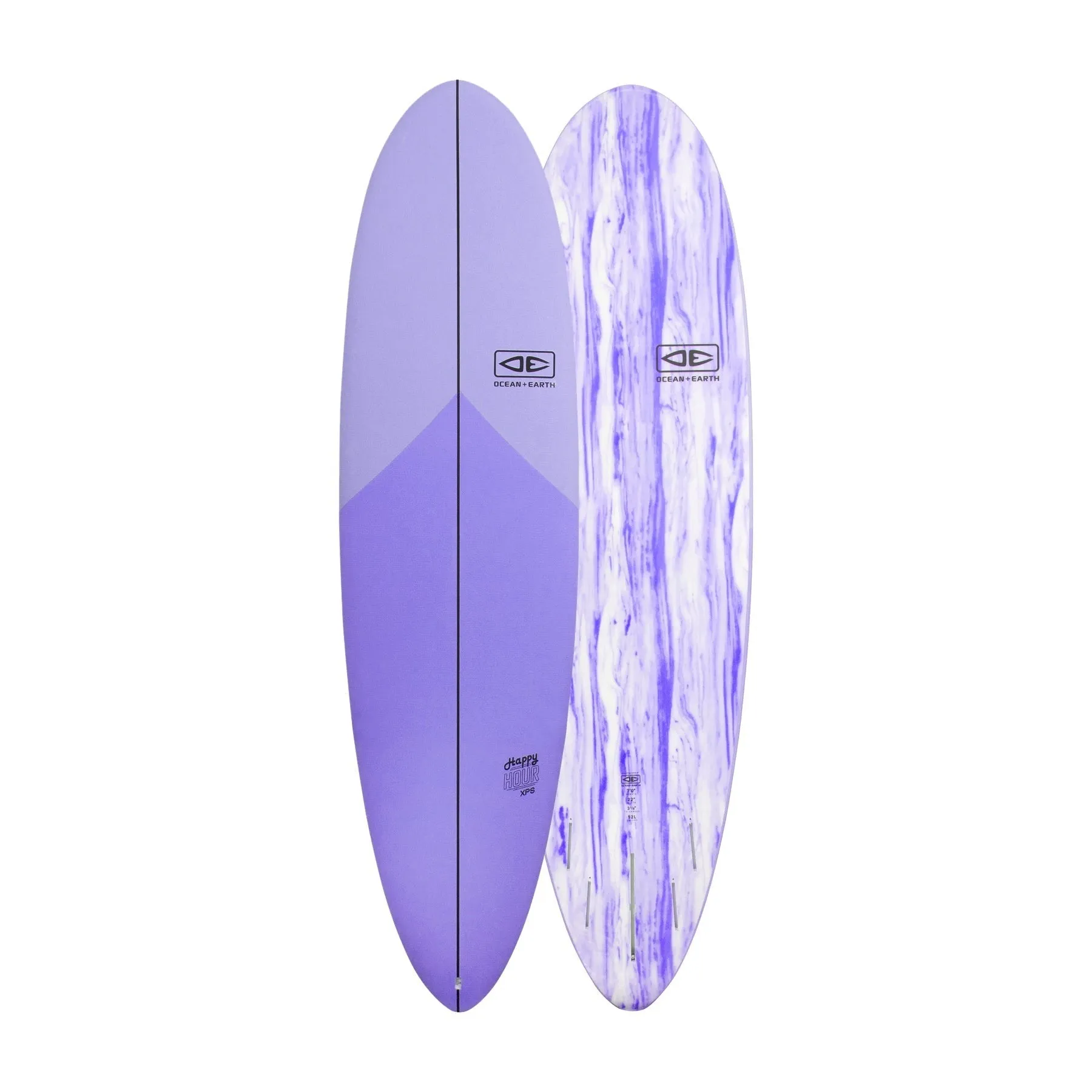 O&E HAPPY HOUR EPOXY SOFT TOP VIOLET - 7'6"