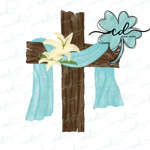{Old Rugged Cross w/Drape} SUBLIMATION Tee