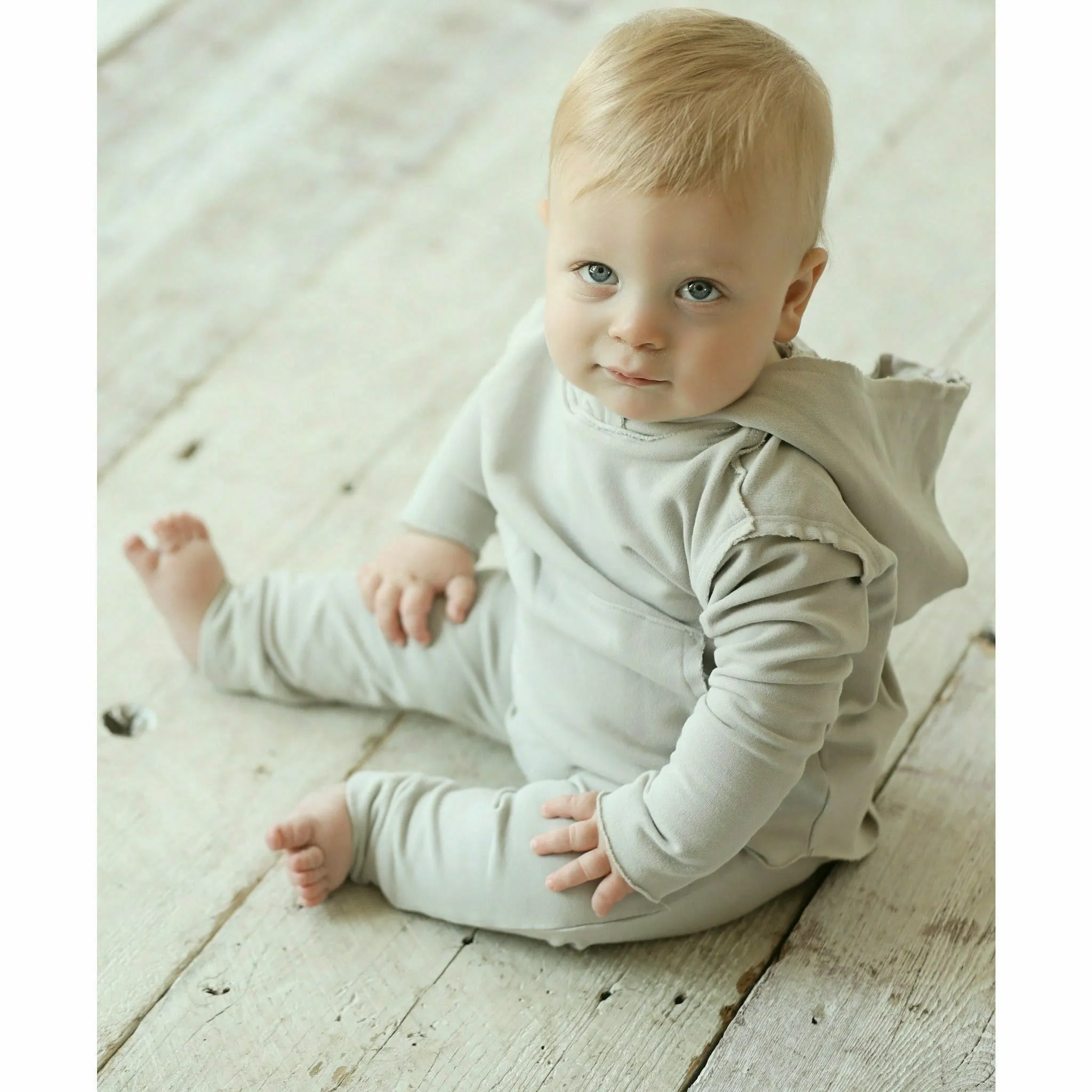 Organic Baby  Benji Hoodie Black