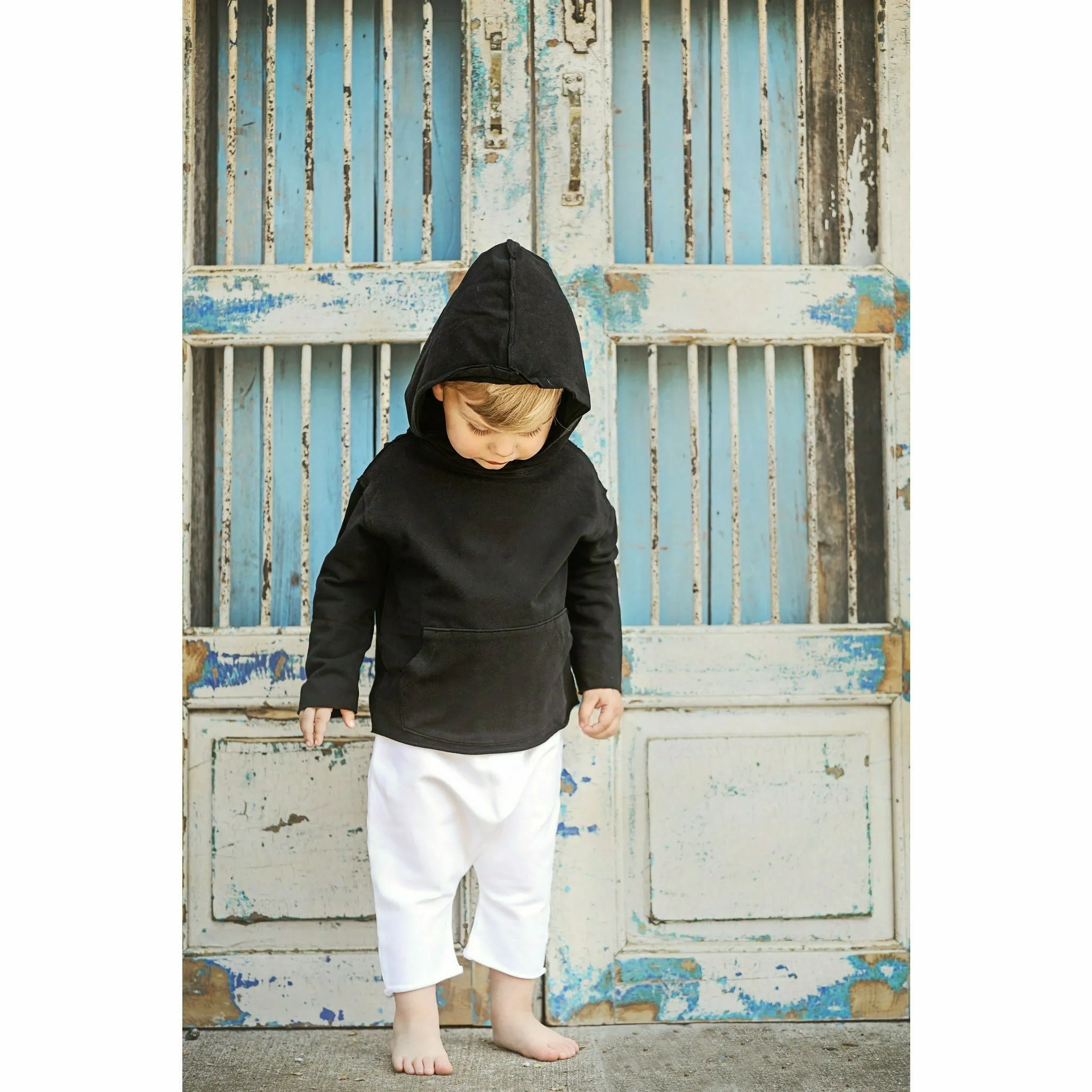 Organic Baby  Benji Hoodie Black