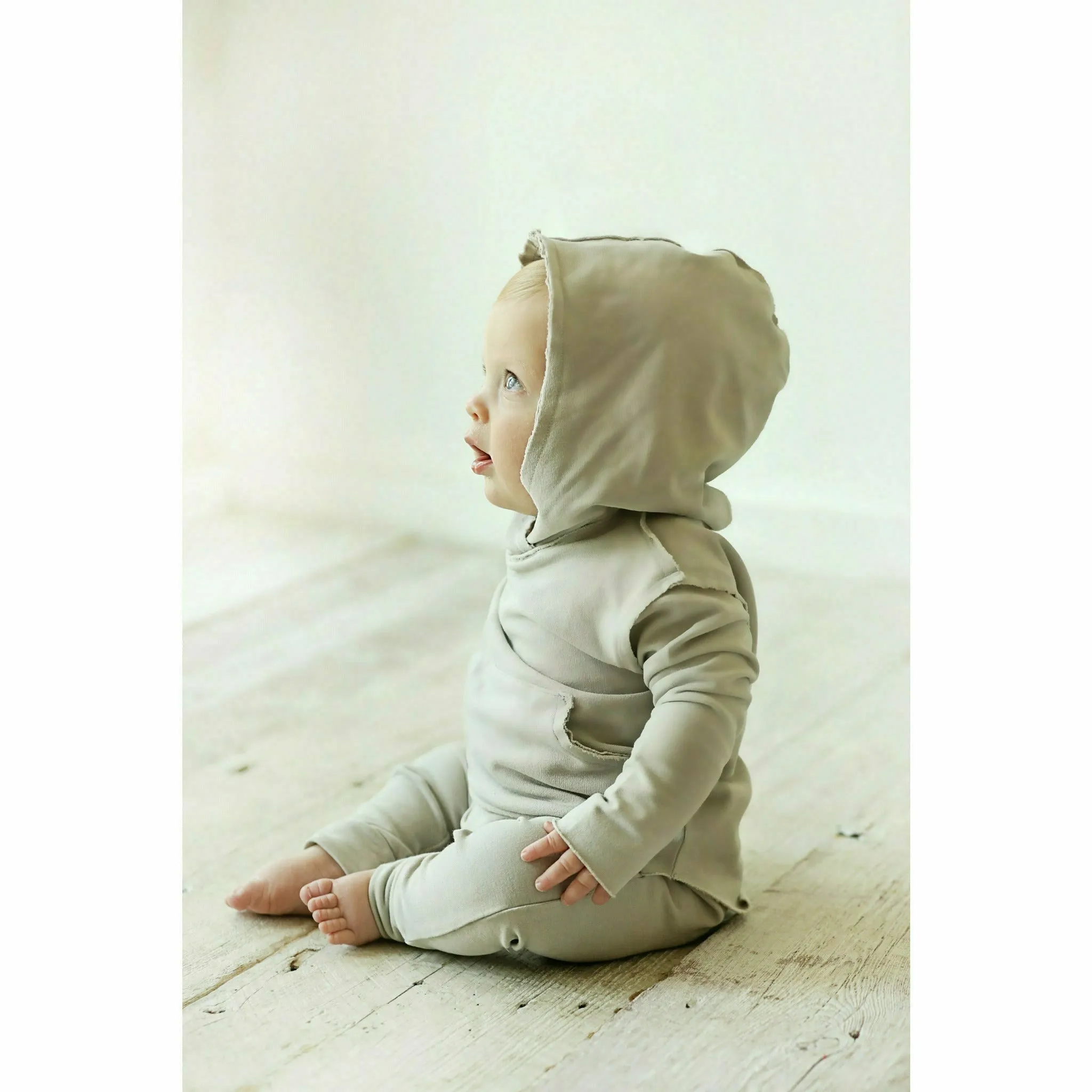 Organic Baby  Benji Hoodie Black