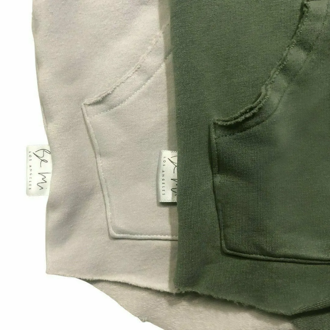 Organic Baby  Benji Hoodie Stone