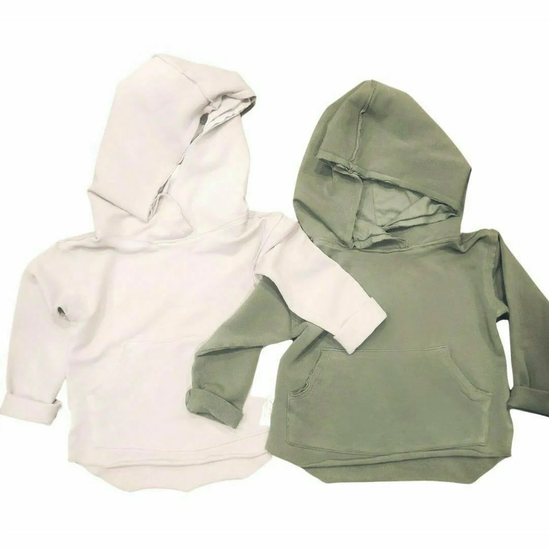 Organic Baby  Benji Hoodie Stone