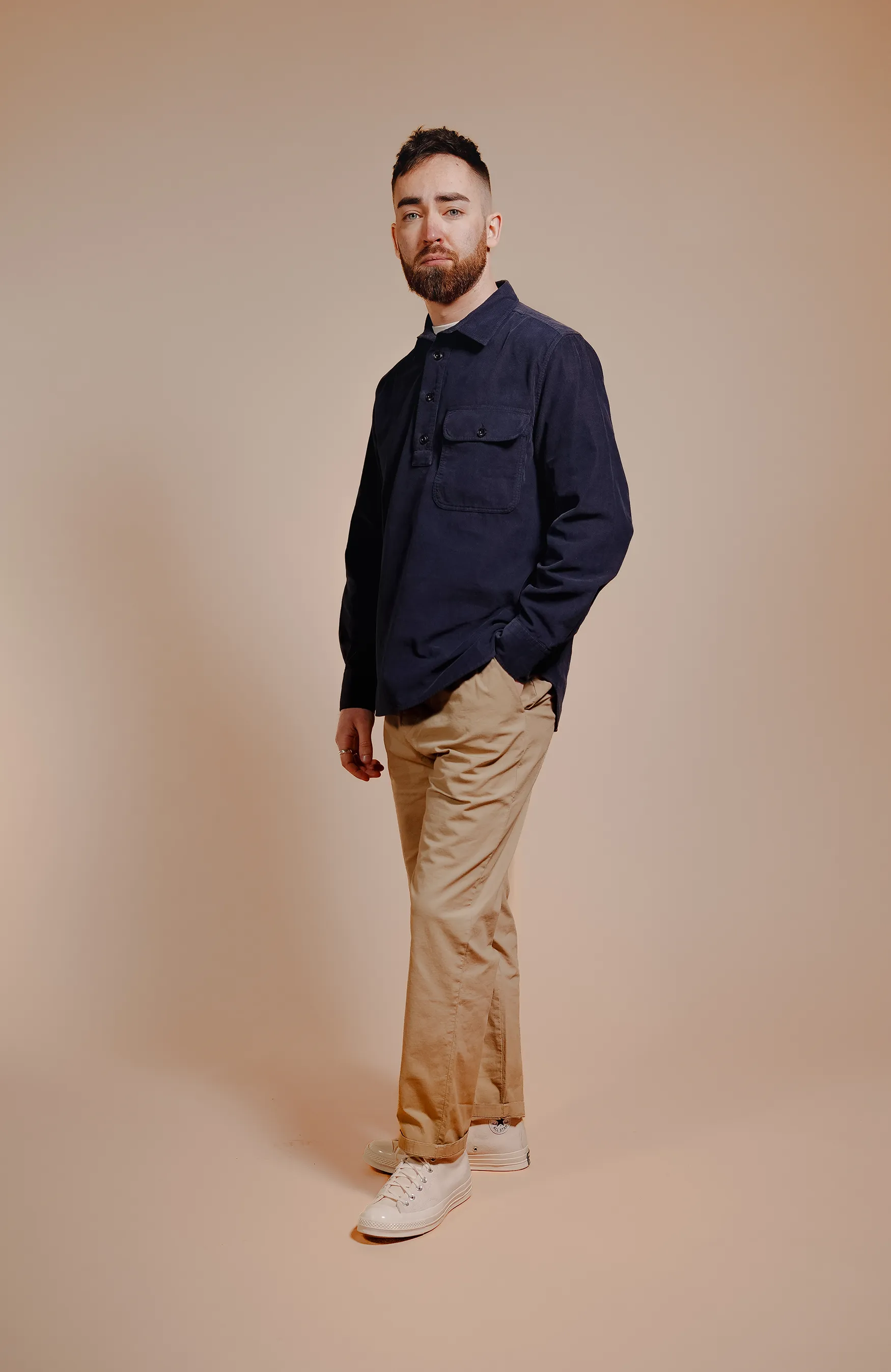 Organic Fine Cord Popover