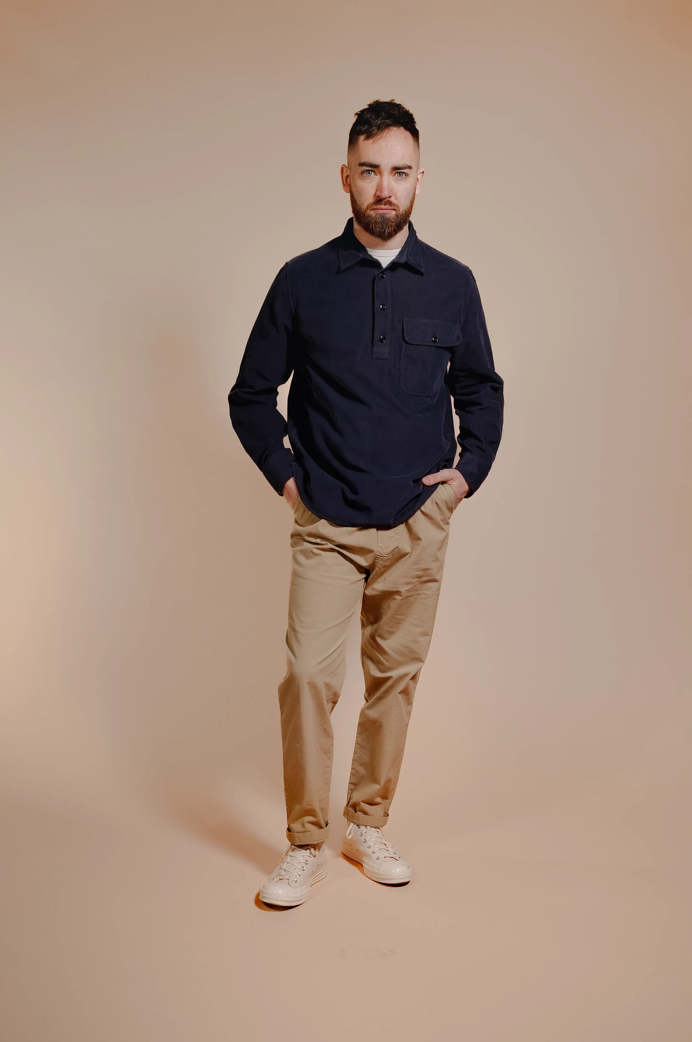 Organic Fine Cord Popover