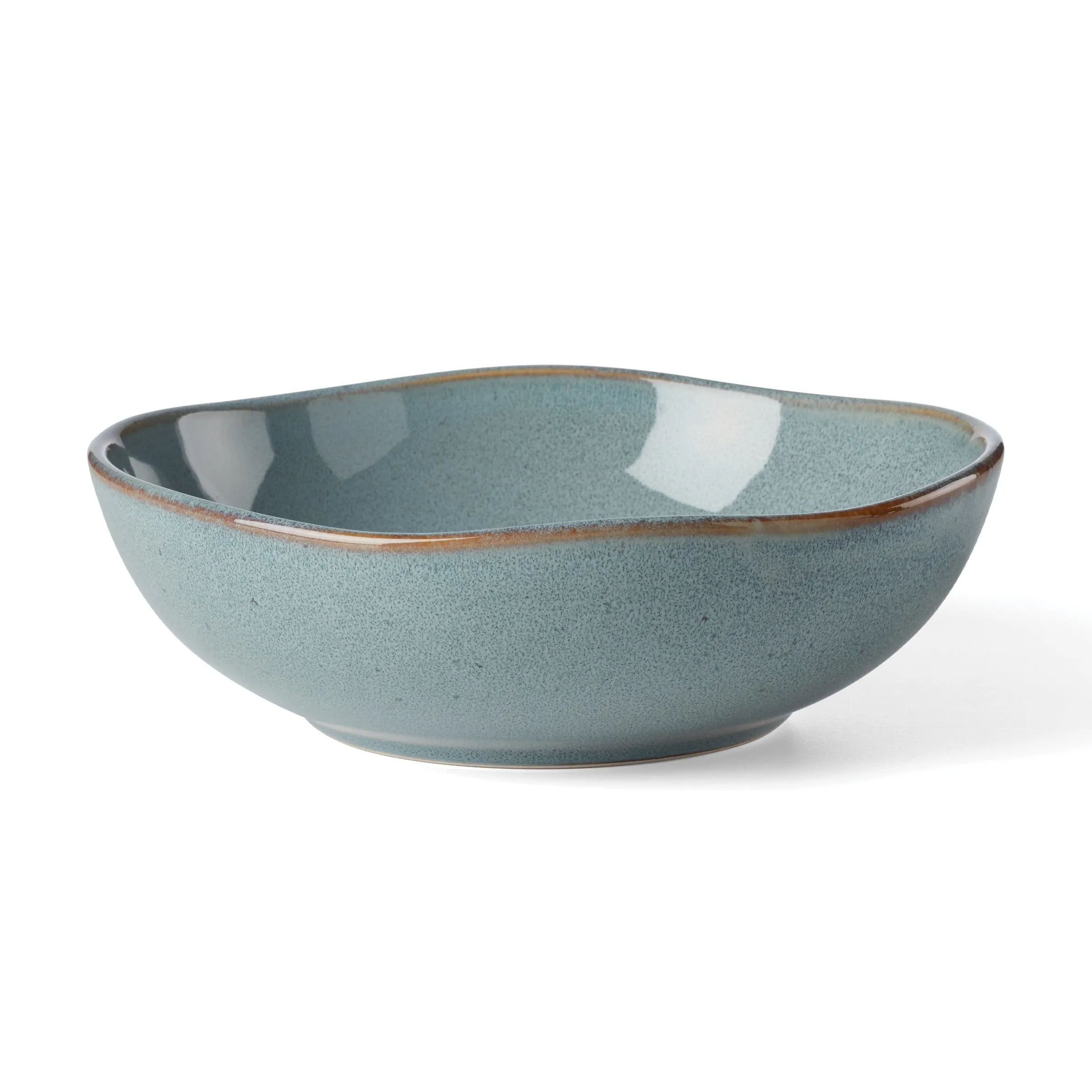 Organic Shades 12-Piece Dinnerware Set, Blue