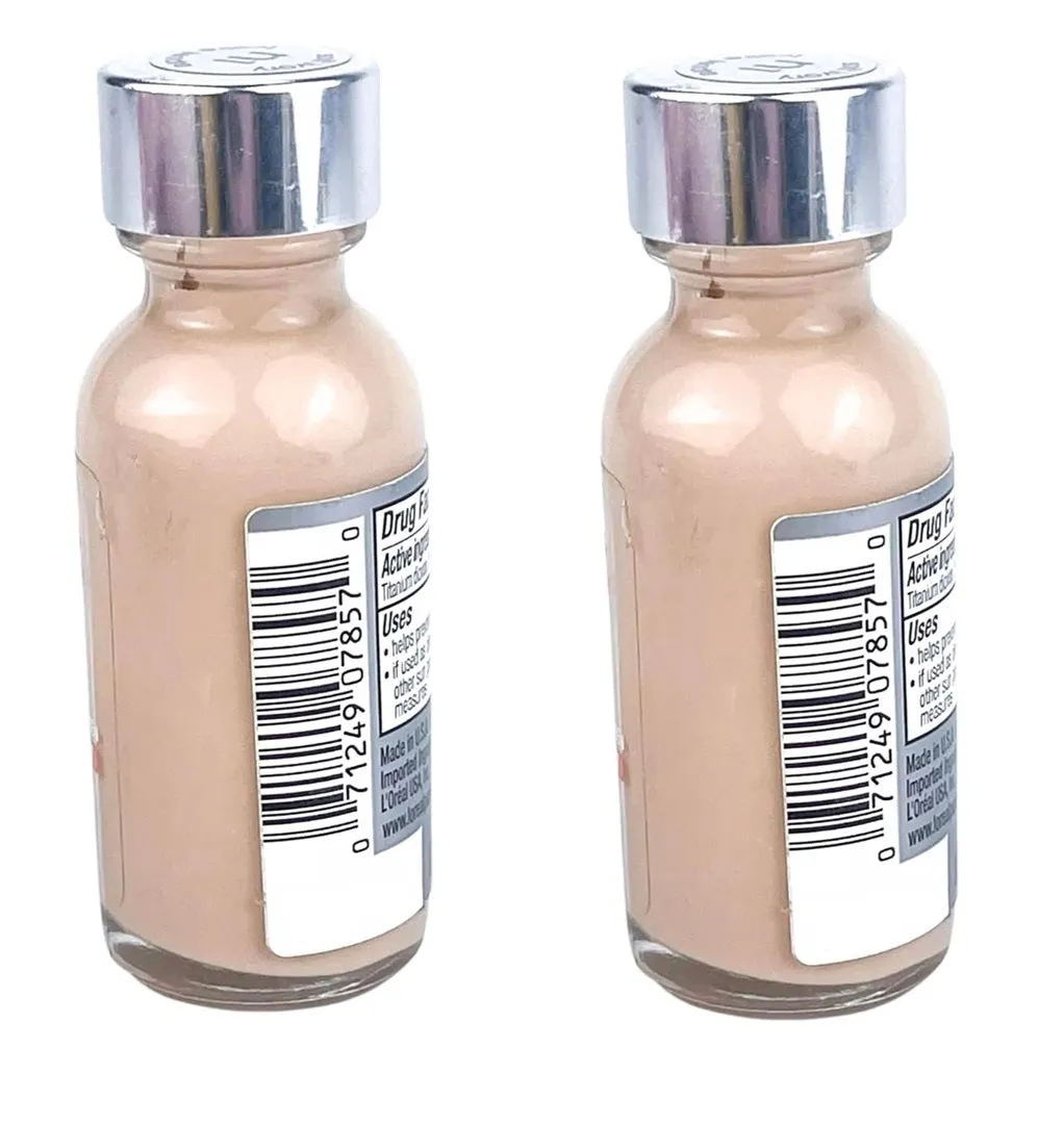 Pack of 2 L'Oreal Paris Makeup True Match Super-Blendable Liquid Foundation, Soft Ivory n1