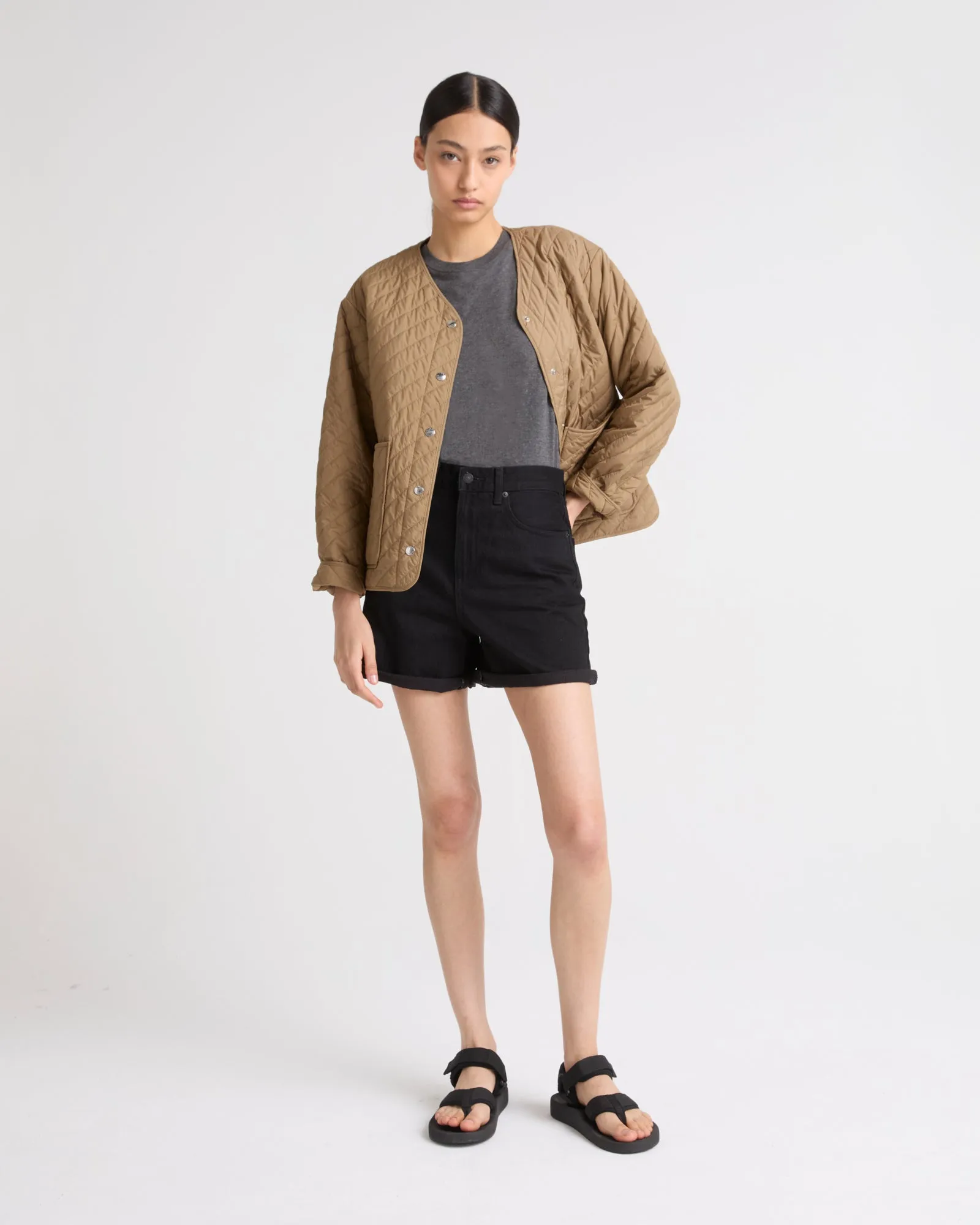 Padded jacket with pockets