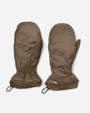 Padded Nylon Mittens - Wood