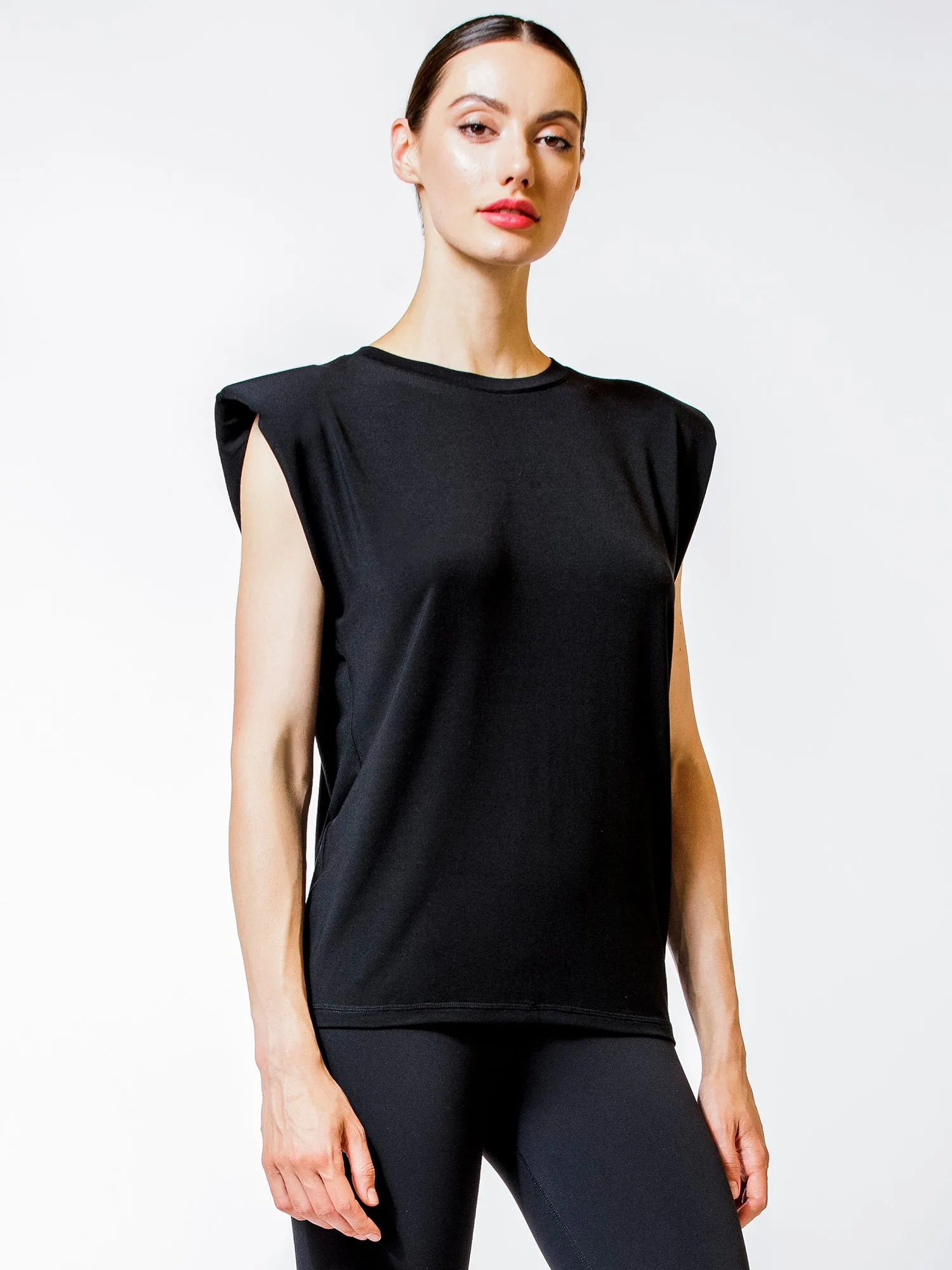 PADDED POWER TANK, BLACK