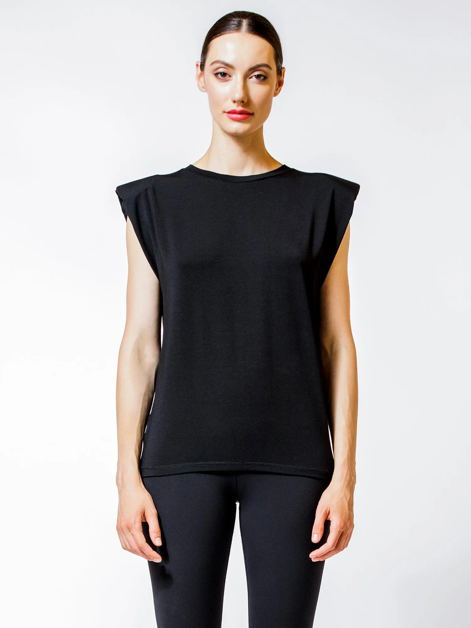 PADDED POWER TANK, BLACK