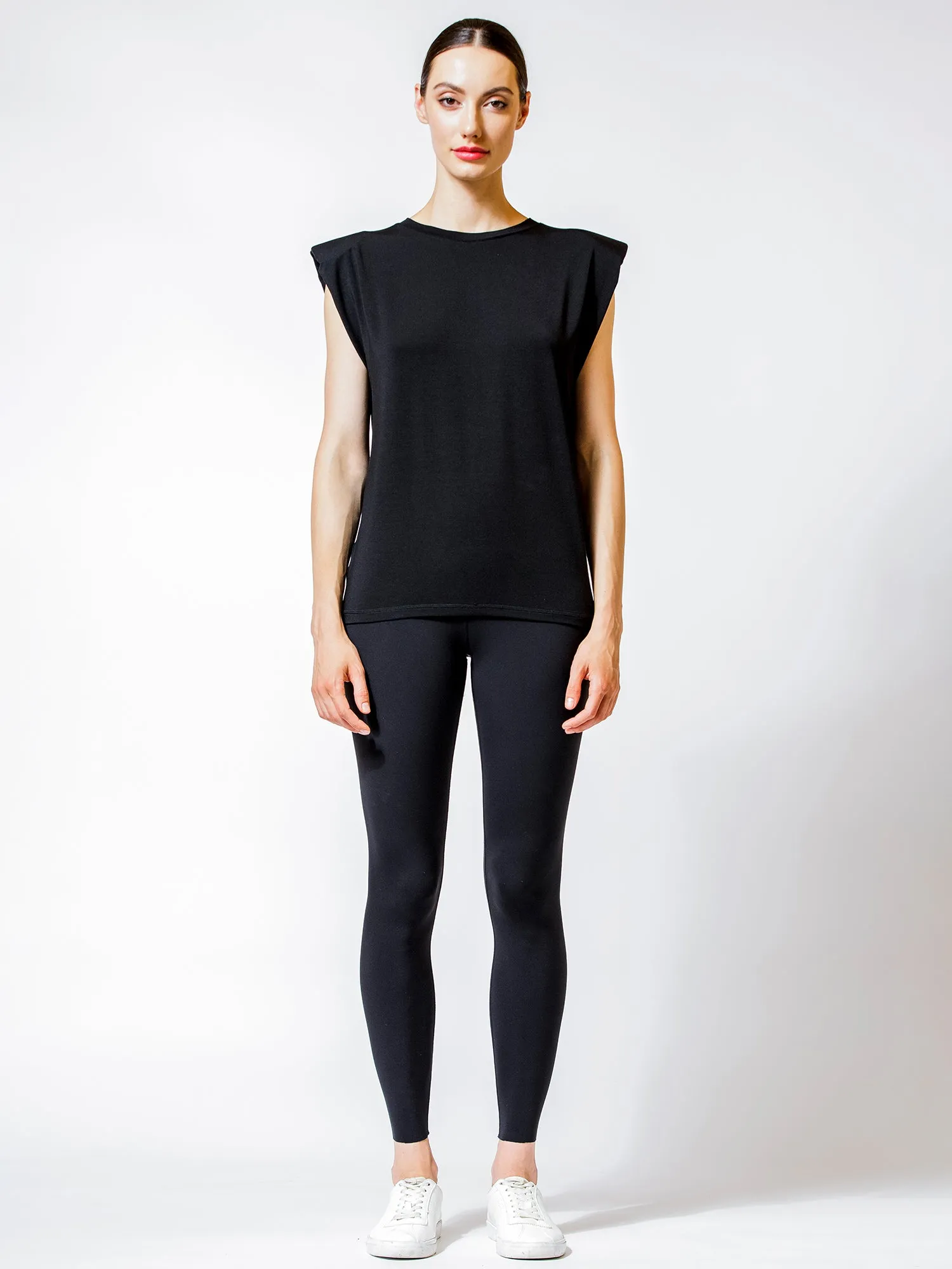 PADDED POWER TANK, BLACK