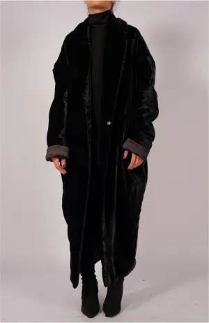 Padded Velvet Coat