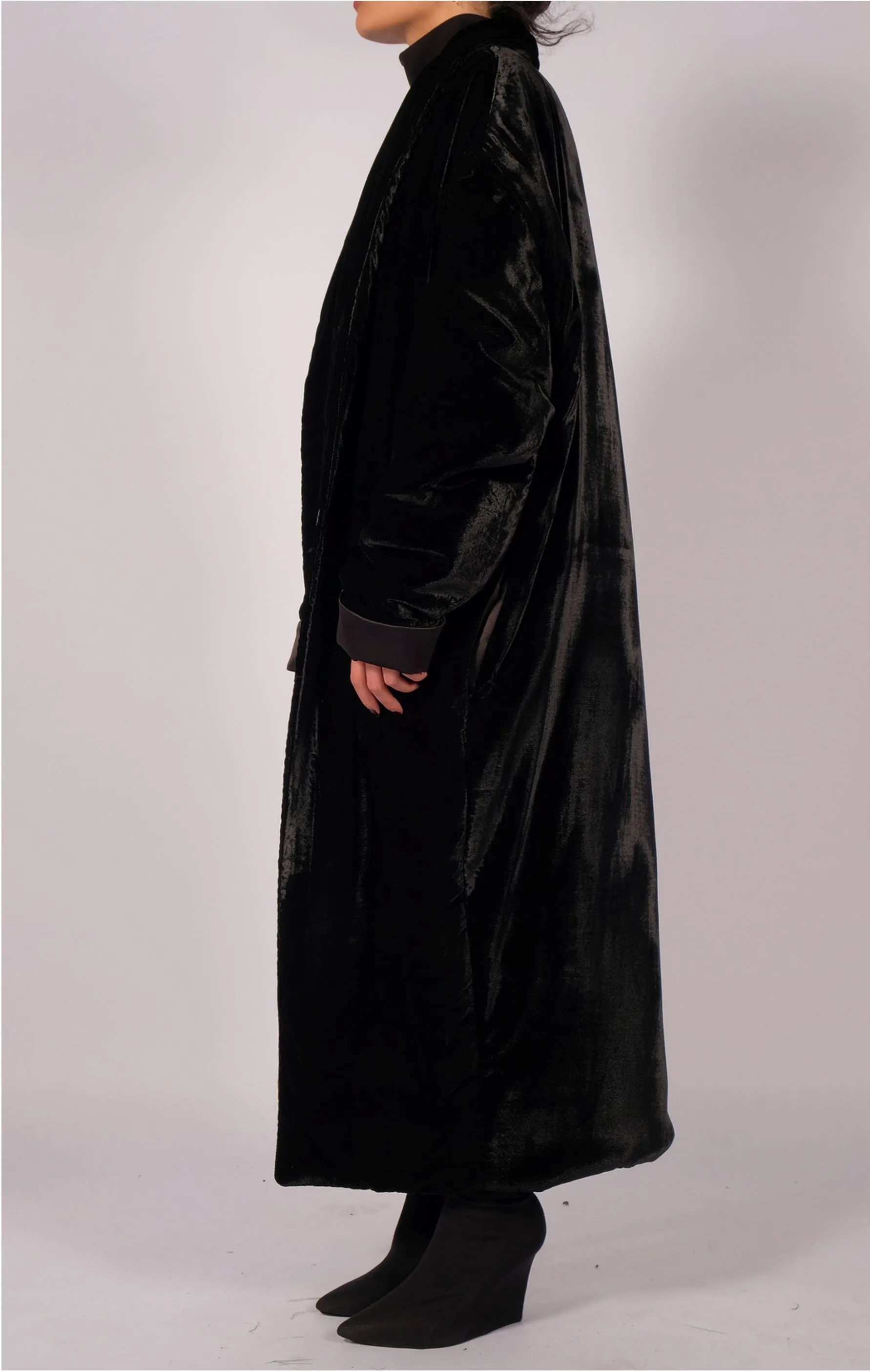 Padded Velvet Coat