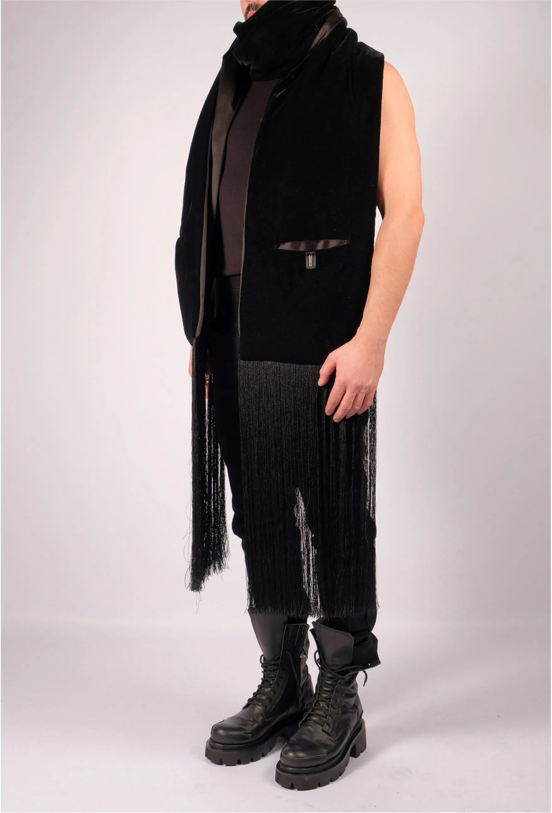 Padded Velvet Scarf