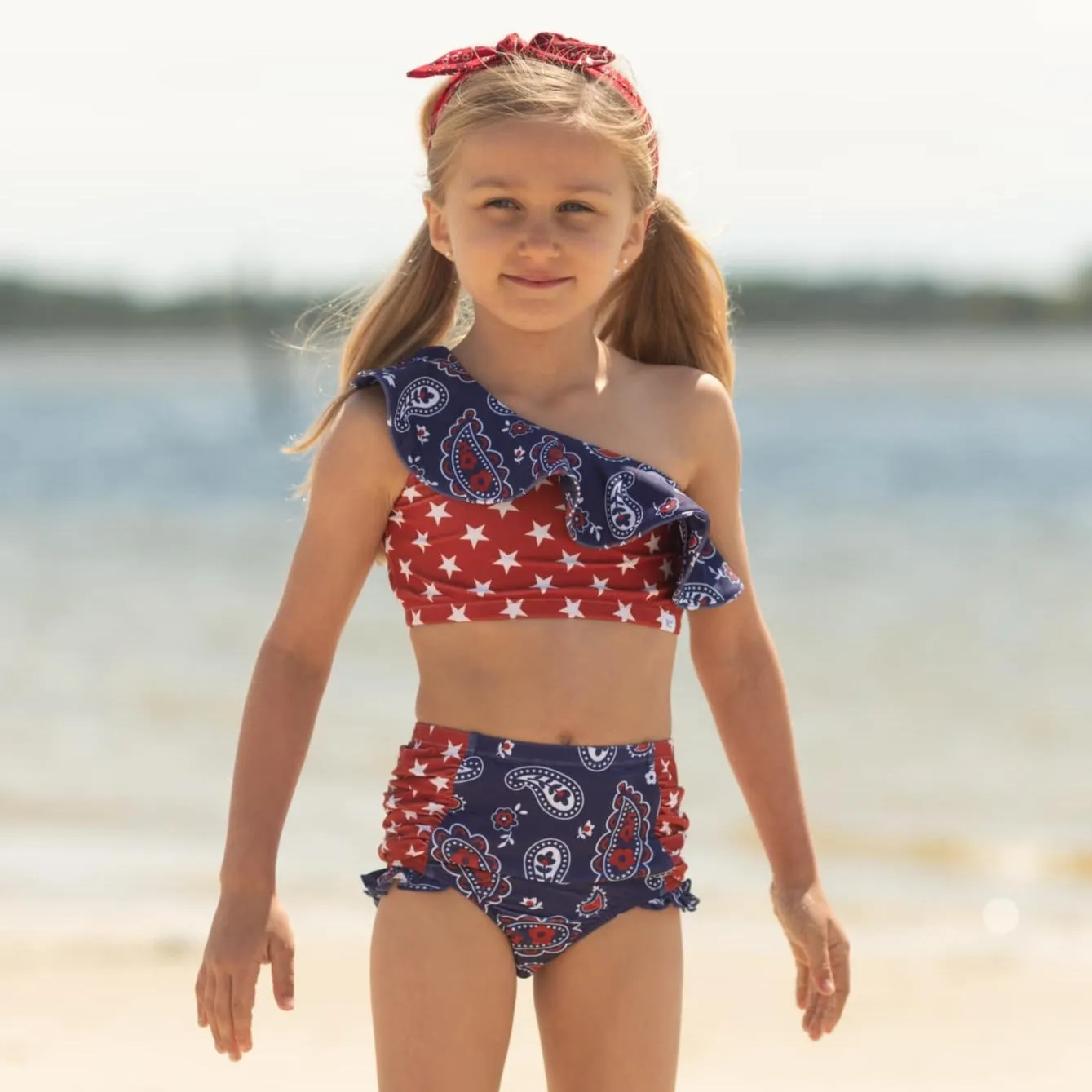 Paisley Star Two Piece Swim 18m-6