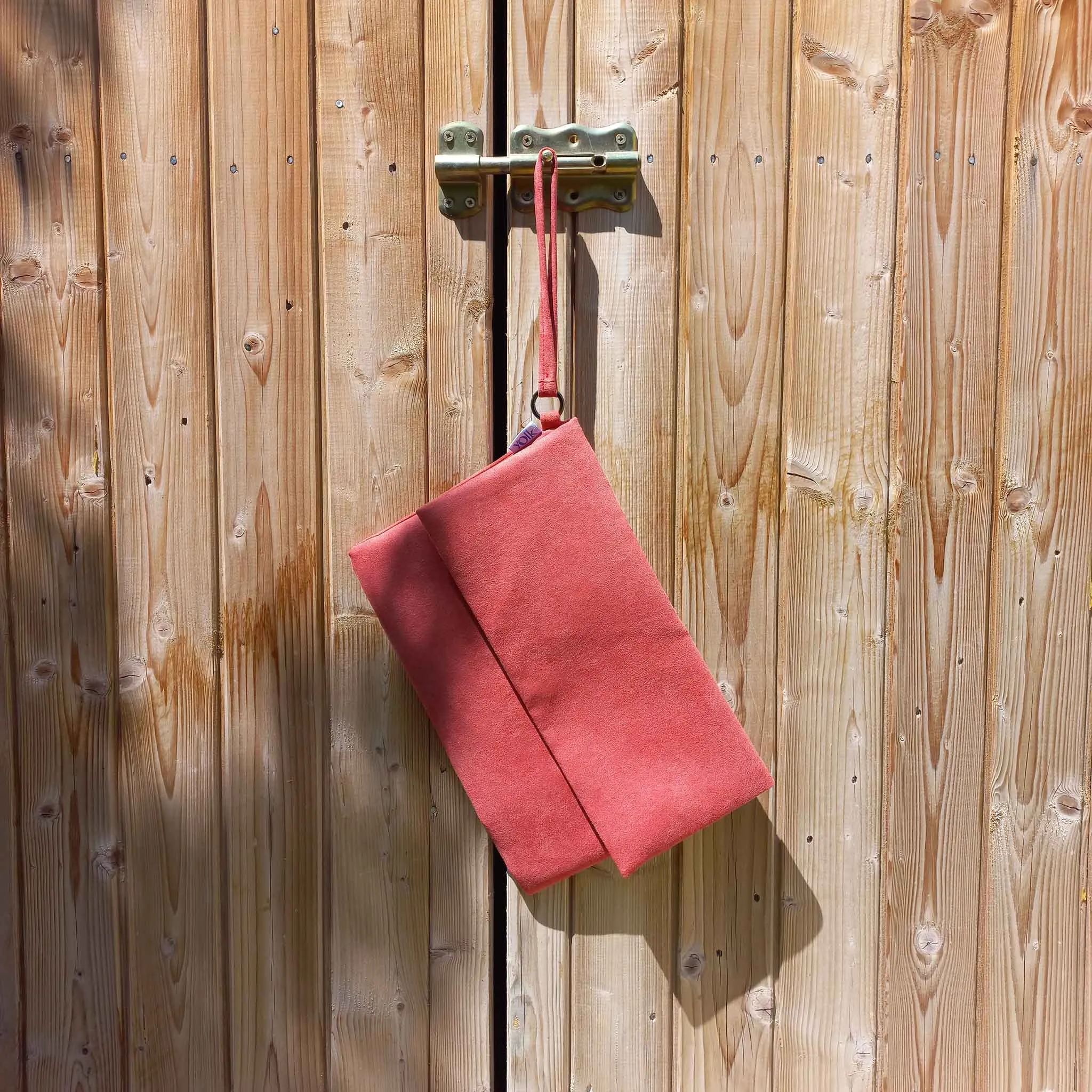 Pale Red Clutch Bag