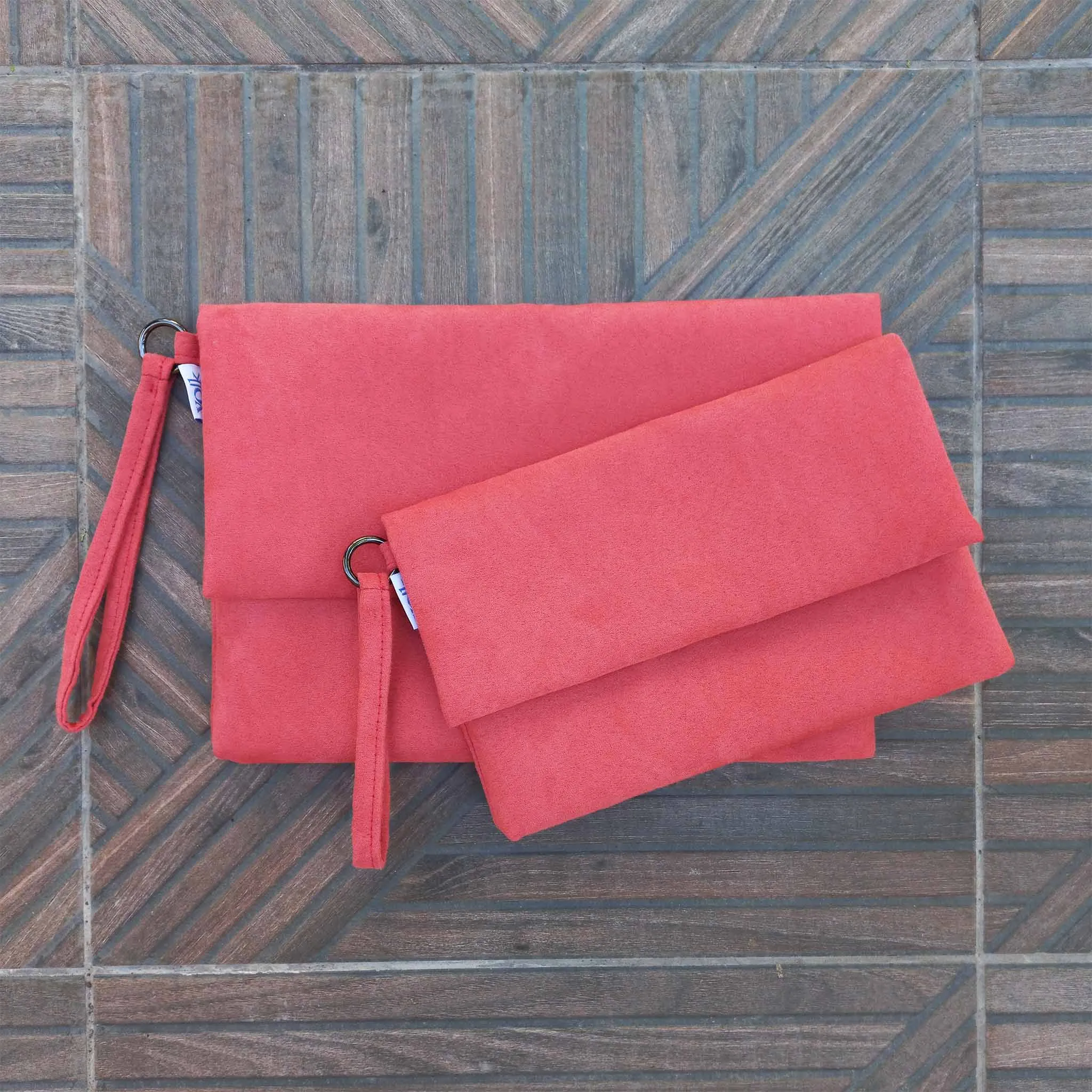 Pale Red Clutch Bag