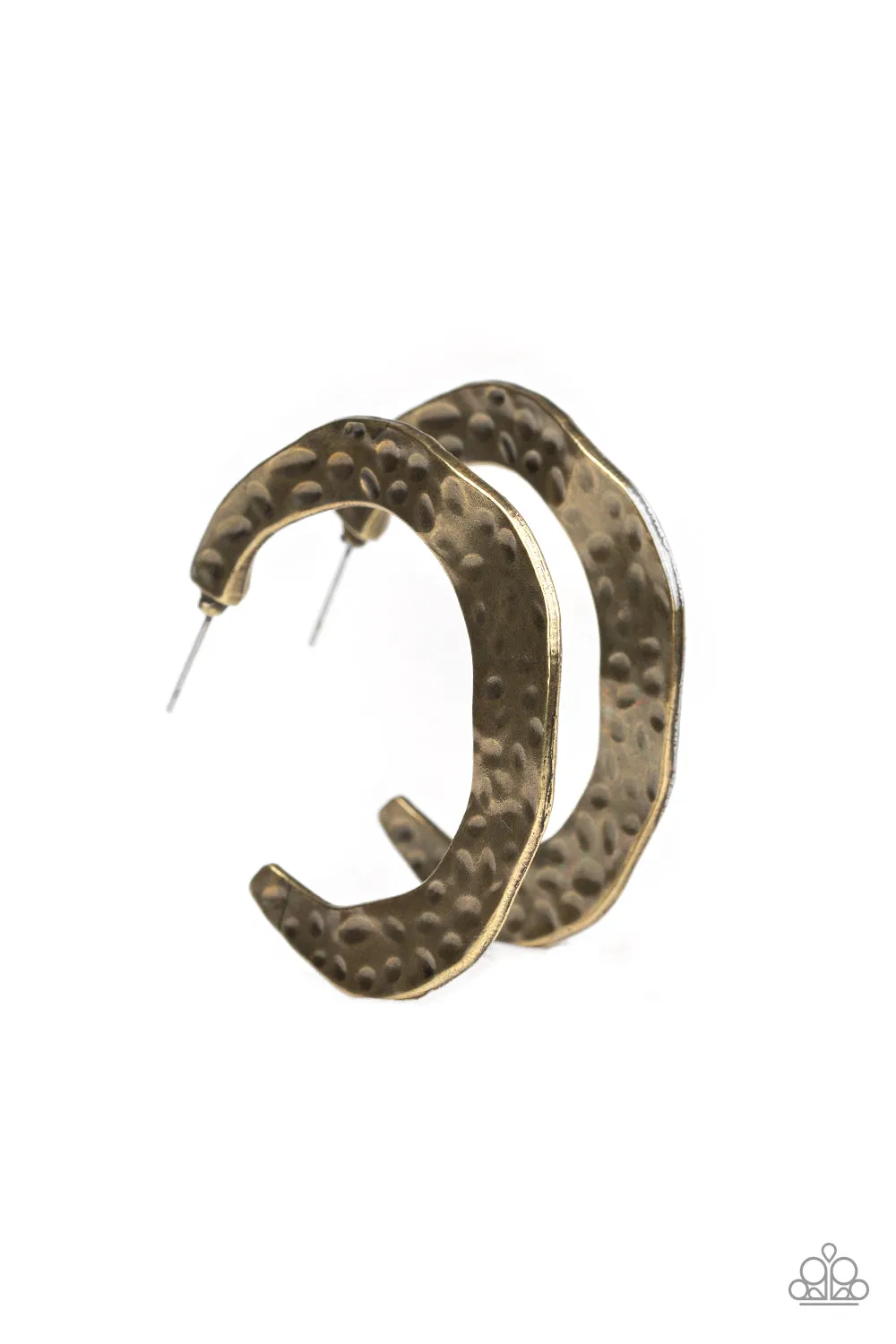 Paparazzi The HOOP Up Earrings Brass