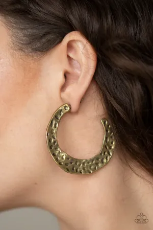 Paparazzi The HOOP Up Earrings Brass