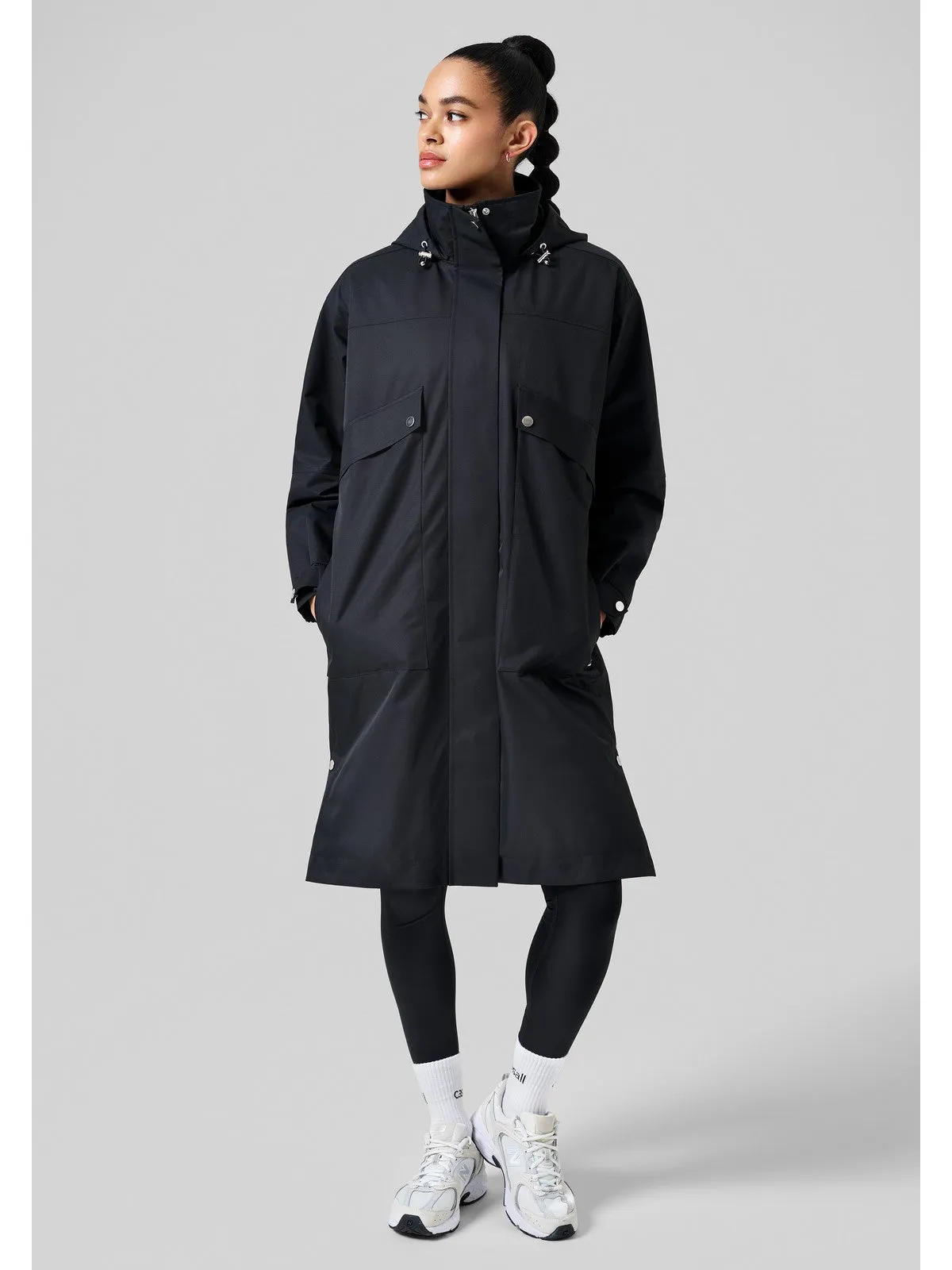 Parka przeciwdeszczowa damska CASALL Light Padded Rain Parka czarny
