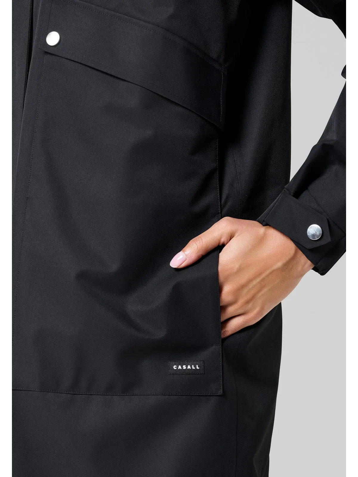Parka przeciwdeszczowa damska CASALL Light Padded Rain Parka czarny